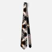 Cravate Motif géométrique Brown traditionnel marocain (Devant)