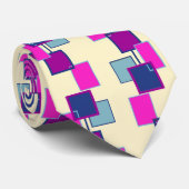 Cravate Motif géométrique coloré (Roulé)