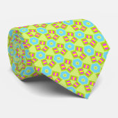 Cravate Motif géométrique coloré (Roulé)