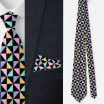 Cravate Motif géométrique coloré<br><div class="desc">Motif géométrique coloré.</div>