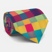 cravate motif géométrique colorée (Roulé)
