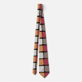 Cravate Motif géométrique de blocs de couleur (Dos)