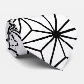 Cravate Motif géométrique de triangle isocèle de fleurs (Roulé)