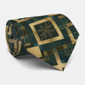 Cravate Motif géométrique de vacances (Roulé)