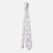 Cravate Motif géométrique gris pâle (Dos)