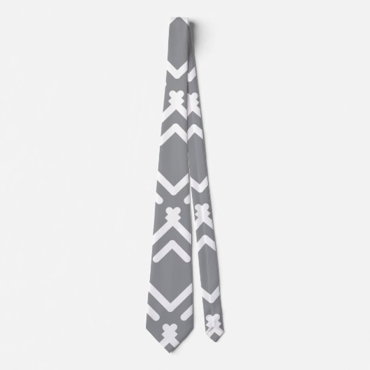 Cravate Motif géométrique horizontal Zigzag (Devant)