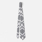 Cravate Motif géométrique horizontal Zigzag (Dos)