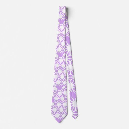 Cravate Motif géométrique Lilac (Devant)