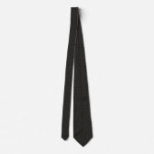 Cravate Motif géométrique micro Luxe Onyx et Or (Dos)
