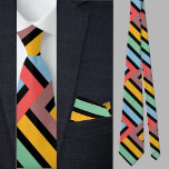 Cravate Motif géométrique mignon coloré<br><div class="desc">Colorée Cute Motif cravate géométrique.</div>