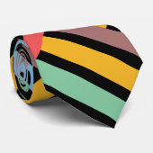 Cravate Motif géométrique mignon coloré (Roulé)