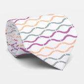 Cravate Motif géométrique moderne coloré funky rétro (Roulé)
