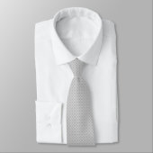 Cravate Motif géométrique moderne gris clair (Attaché)