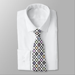 Cravate Motif géométrique multicolore