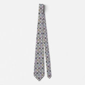 Cravate Motif géométrique multicolore (Devant)