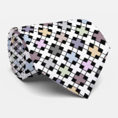 Cravate Motif géométrique multicolore (Roulé)