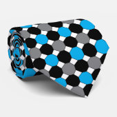 Cravate Motif géométrique octogone coloré (Roulé)