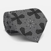 Cravate Motif géométrique rétro multicolore (Roulé)