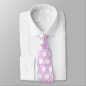 Cravate Motif géométrique rose (Attaché)
