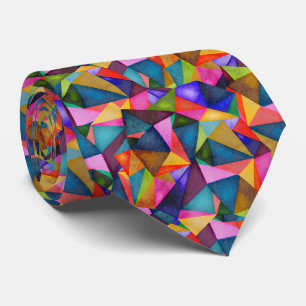 Cravate Motif Géométrique Triangle