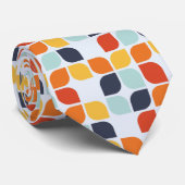 Cravate Motif géométrique vintage (Roulé)