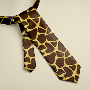 Cravate Motif Giraffe