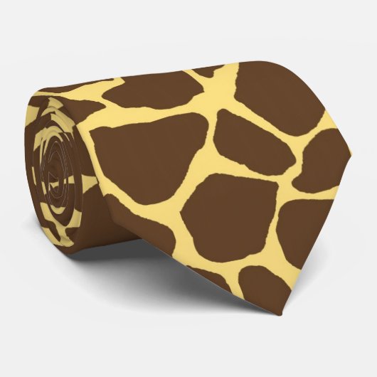 Cravate Motif Giraffe (Roulé)