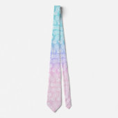 Cravate Motif Girly élégant d'ananas de gradient coloré (Devant)