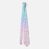 Cravate Motif Girly élégant d'ananas de gradient coloré (Dos)
