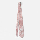 Cravate Motif Gold Chic Glam Blush Rose (Dos)