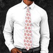 Cravate Motif Gold D20 | Dés du lecteur de rôle de table