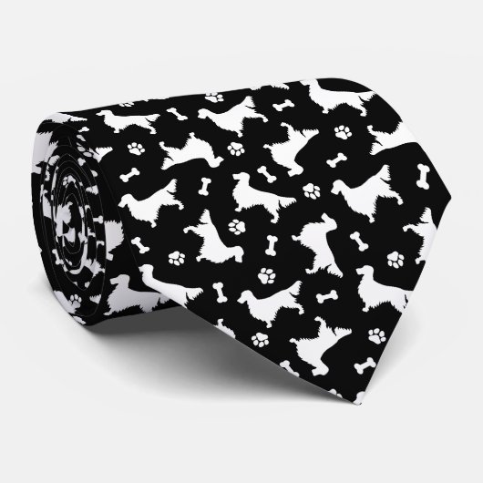 Cravate Motif Gordon Setter Icon (Roulé)