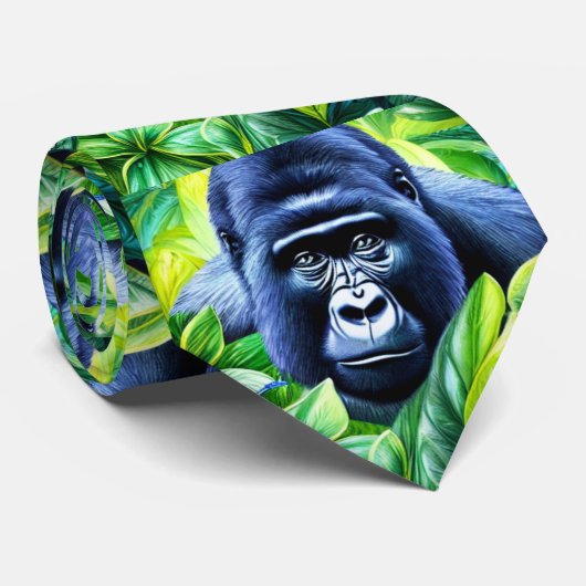 Cravate Motif Gorilla (Roulé)