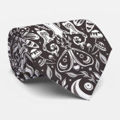 Cravate Motif gothique monochrome (Roulé)