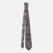 Cravate Motif gothique monochrome (Dos)