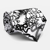 Cravate Motif Graffiti (Roulé)