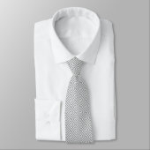Cravate Motif grec gris clair sur gris d'acier clair (Attaché)