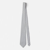 Cravate Motif grec gris clair sur gris d'acier clair (Devant)