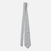 Cravate Motif grec gris clair sur gris d'acier clair (Dos)