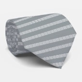 Cravate Motif grecque en argent (Roulé)