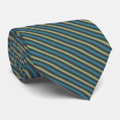 Cravate Motif Green Stripes (Roulé)