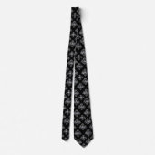 Cravate Motif gris argent (Dos)