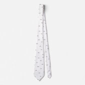 Cravate Motif gris blanc simple moderne pour lui (Devant)