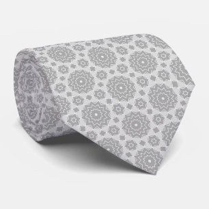Cravate Motif gris et blanc