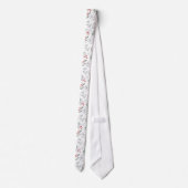 Cravate Motif Gui et Baies de Houx (Dos)