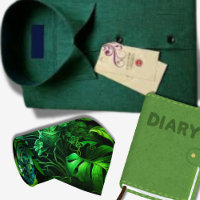 Motif hawaïen feuille vert tropical