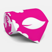 Cravate Motif hawaïen rose (Roulé)