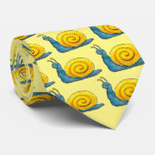 Cravate Motif heureux d'escargot (Roulé)