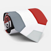 Cravate Motif Hexagon d'Art Moderne (Roulé)