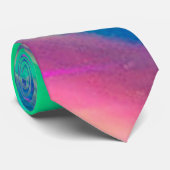 Cravate Motif holographique Rainbow coloré (Roulé)
